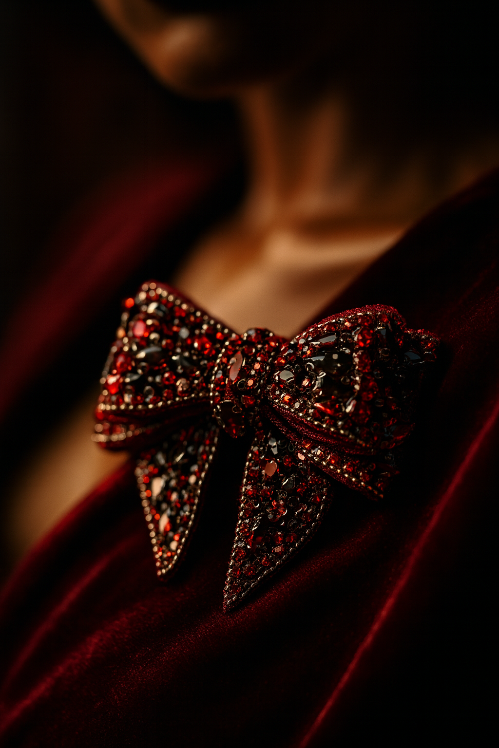 Dazzle Red Bow Fashion Accessories