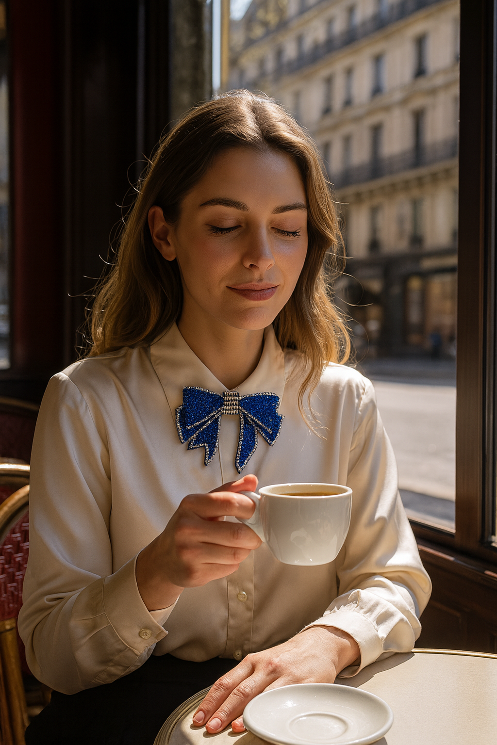 Noir Blue Bow - Fashion Accessories