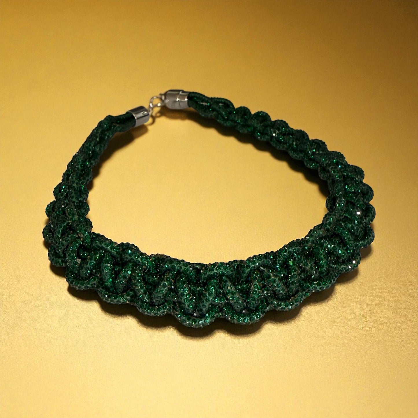 Crimson Luxe Necklace - Green