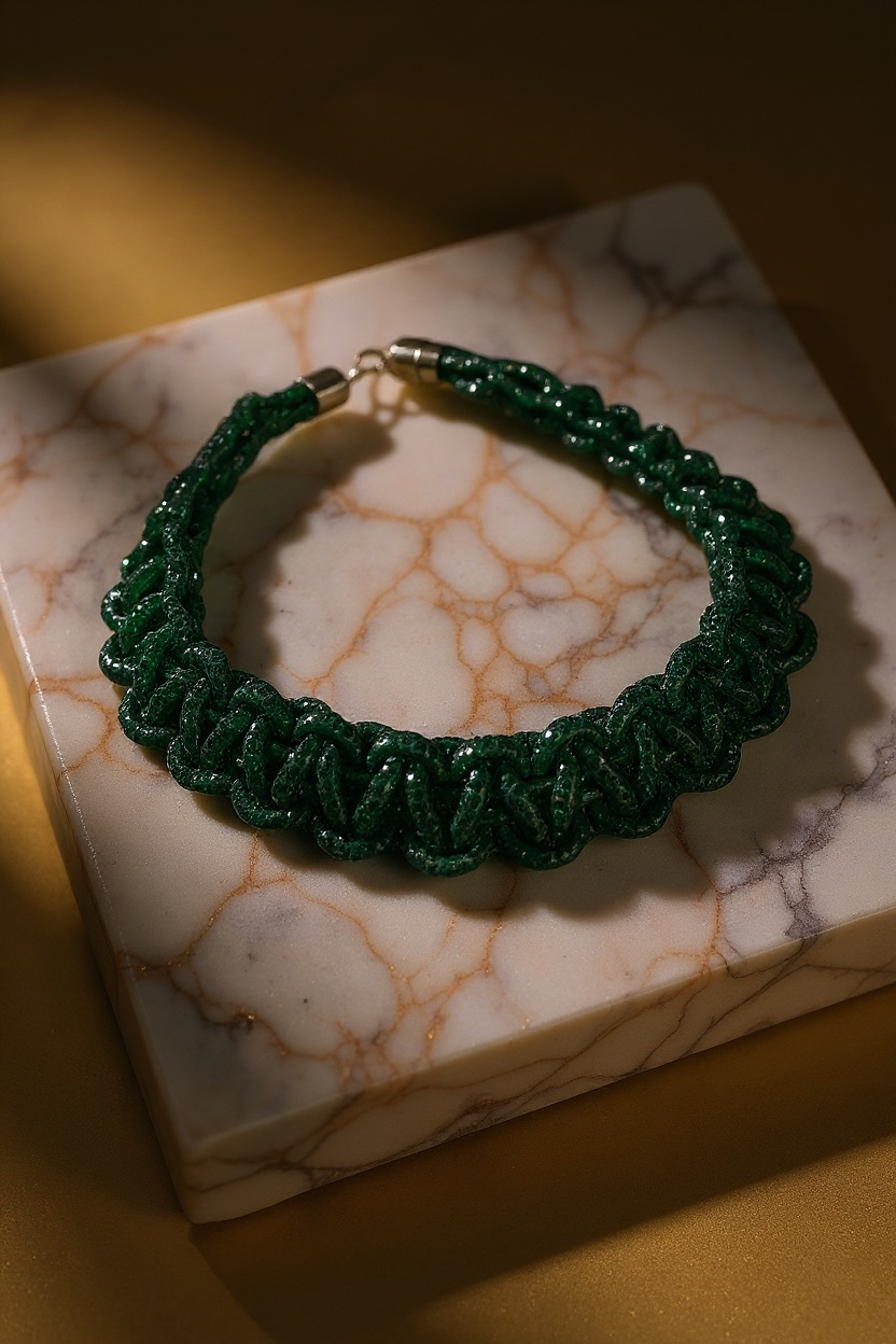 Crimson Luxe Necklace - Green