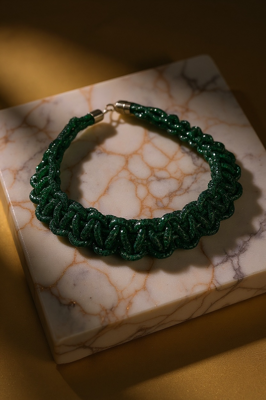 Crimson Luxe Necklace - Green